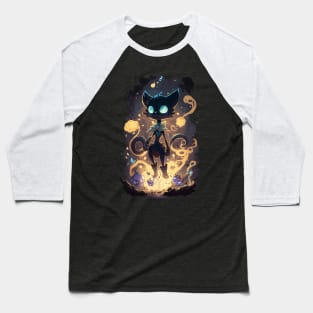 Skeletoon Cat #3 Baseball T-Shirt